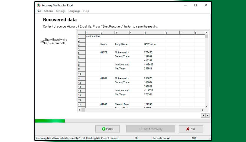 Recovery Toolbox for Excel 3.8.47.0