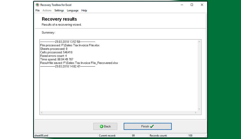 Recovery Toolbox for Excel 3.8.47.0