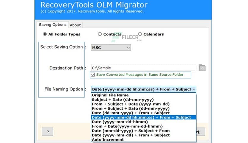 RecoveryTools OLM Migrator 9.2