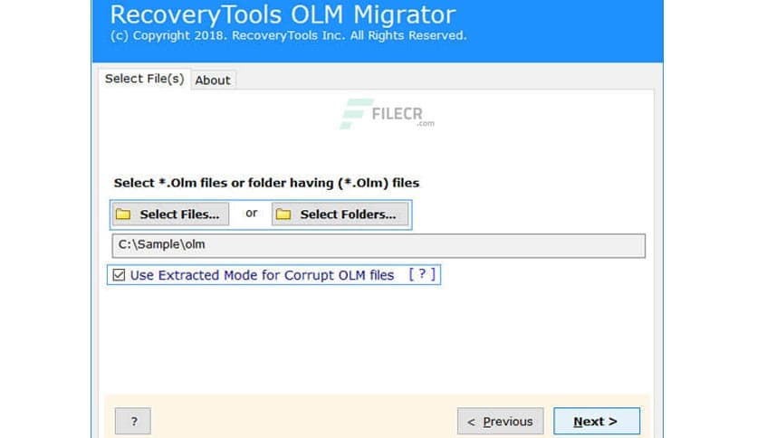 RecoveryTools OLM Migrator 9.2