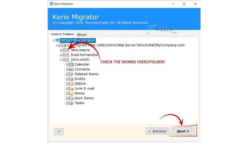 RecoveryTools Kerio Migrator 12.1