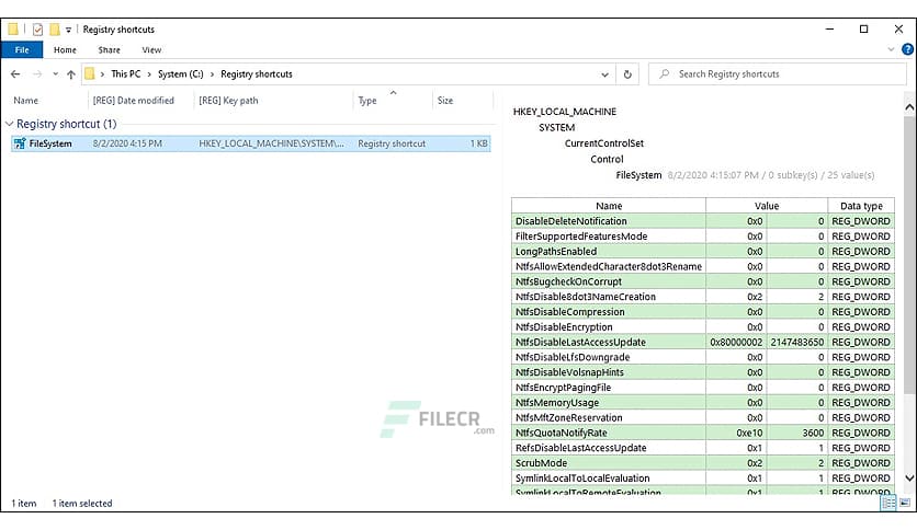 Registry Shortcuts 1.4.2