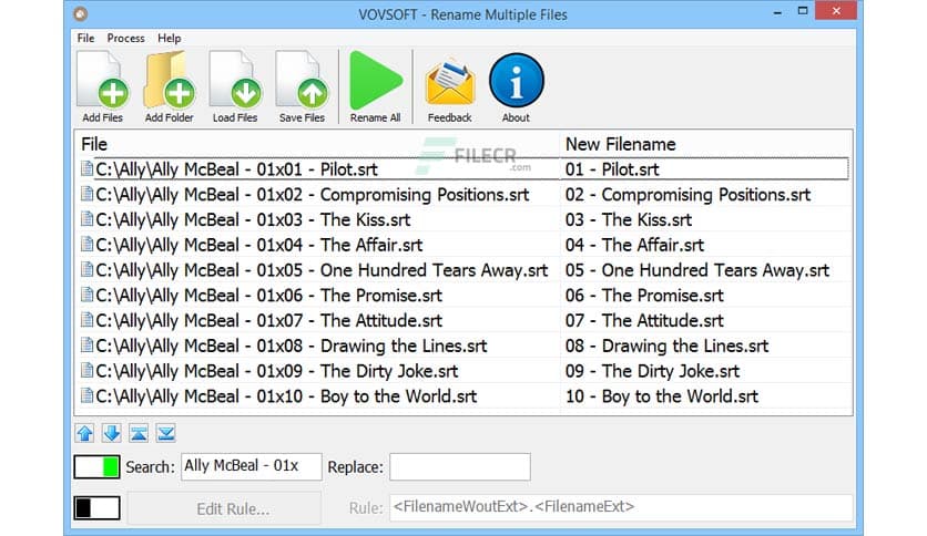 VovSoft Rename Multiple Files 2.4.0