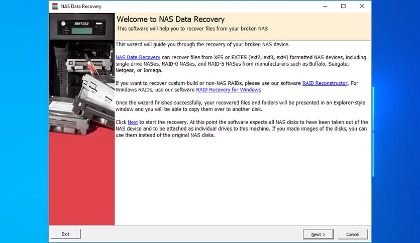 Runtime NAS Data Recovery 4.04