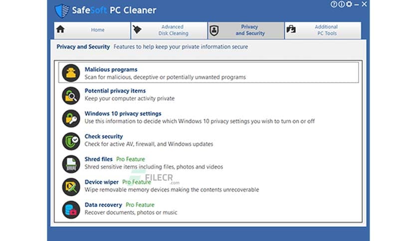 SafeSoft PC Cleaner Pro 7.5.0.6