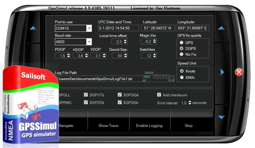 Sailsoft GpsSimul 4.2.5142.30571