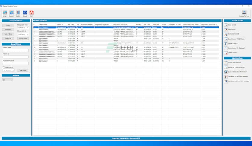 Sante DICOM Worklist Server 2.4.5