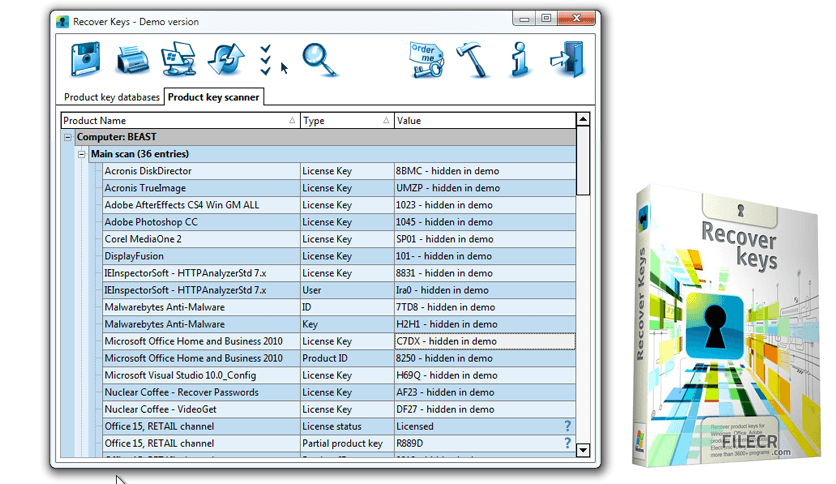 Nuclear Coffee Recover Keys 12.0.6.311 Enterprise
