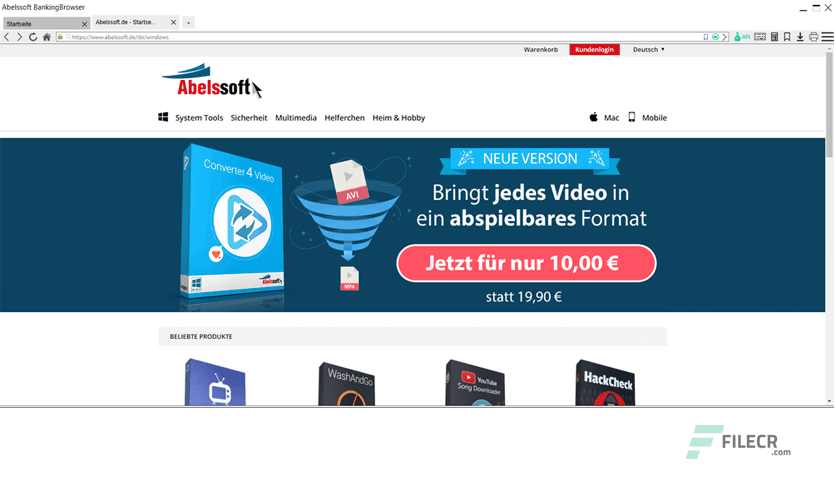 Abelssoft BankingBrowser 2026 v8.0.61129