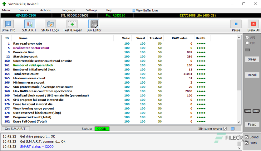 Victoria for Windows 5.37
