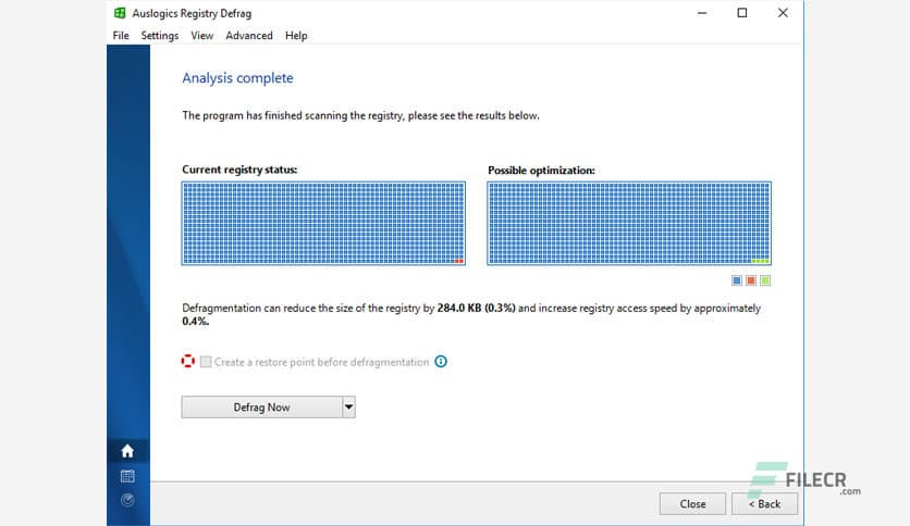 Auslogics Registry Defrag 15.1.0.1