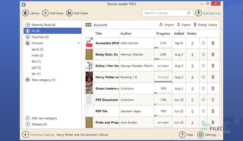 Icecream Ebook Reader Pro 6.53