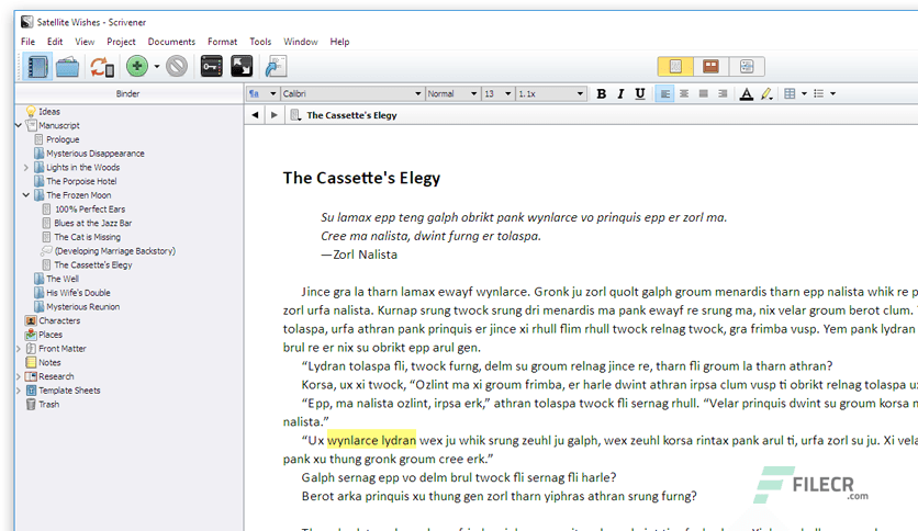 Scrivener 3.1.6.0