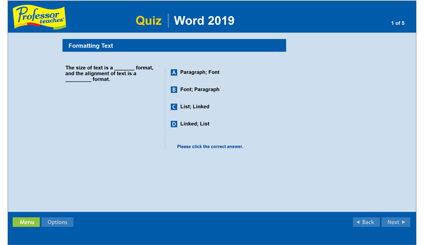 Professor Teaches Word 2019 v1.0