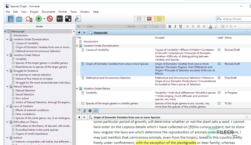 Scrivener 3.1.6.0