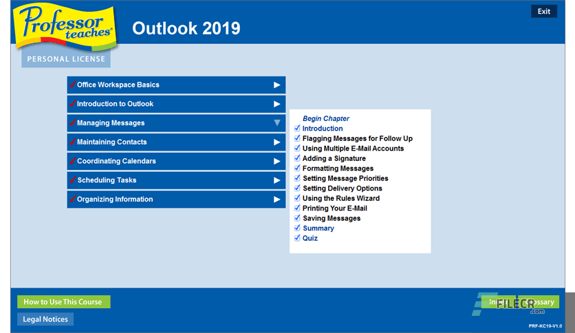 Professor Teaches Outlook 2019 v1.0