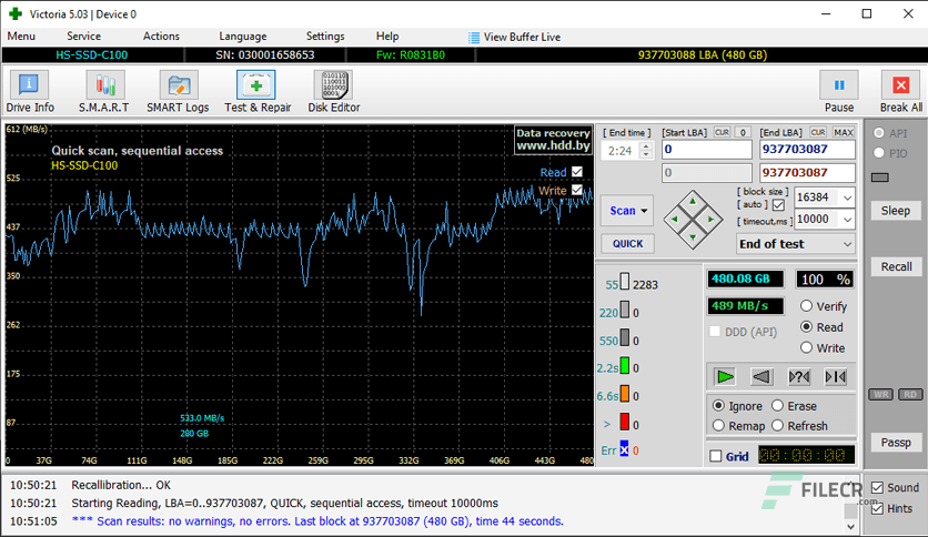 Victoria for Windows 5.37