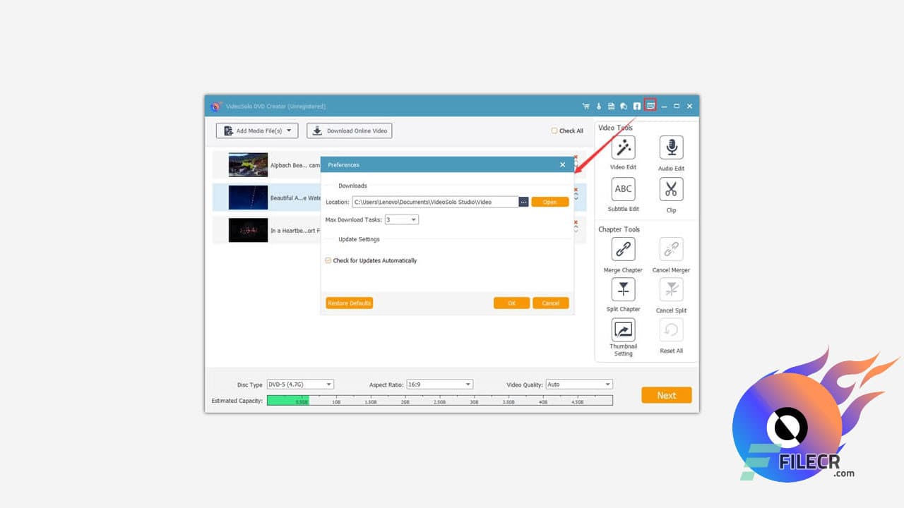 VideoSolo DVD Creator 1.2.90