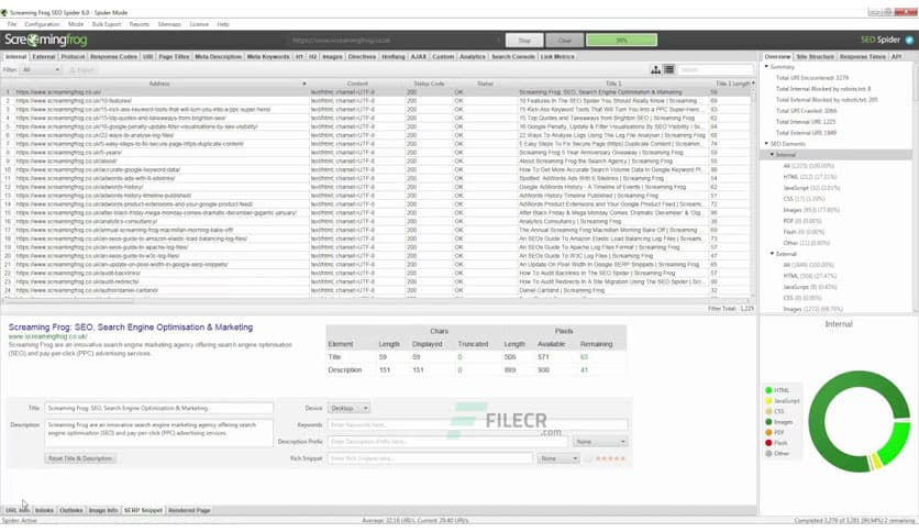 Screaming Frog SEO Spider 20.2
