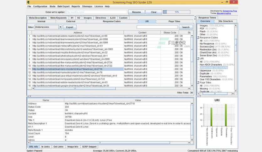 Screaming Frog SEO Spider 20.2
