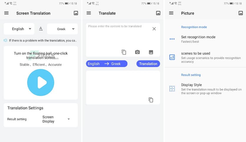 Screen Translation 3.1.0