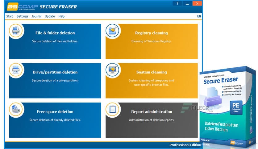 ASCOMP Secure Eraser Professional 7.007