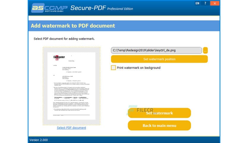 Secure-PDF Professional 2.013