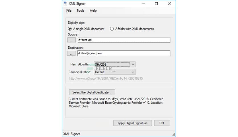 XML Signer 6.3