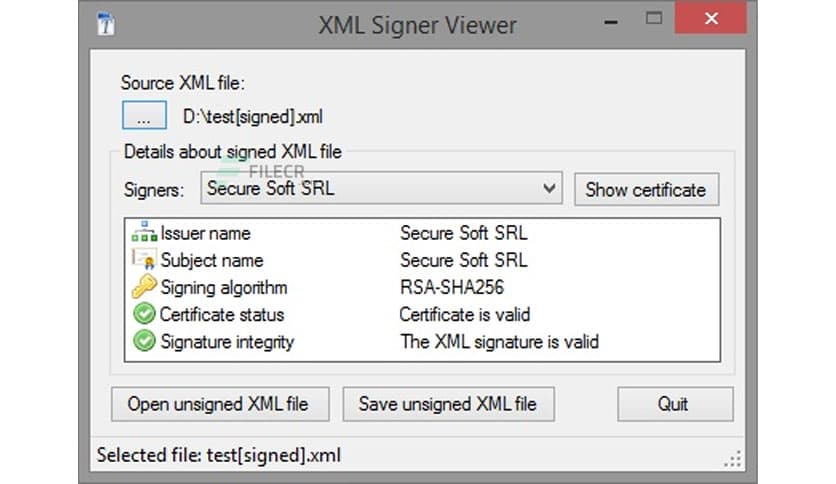 XML Signer 6.3