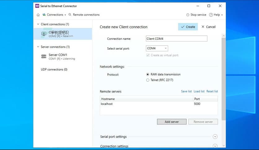 Serial to Ethernet Connector 8.0.1203
