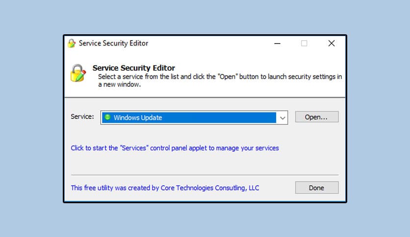 Service Security Editor 7.0.4.68