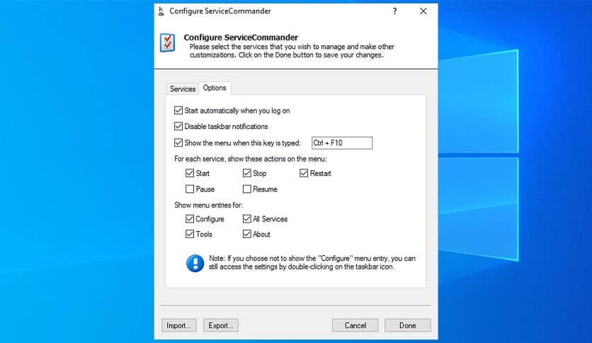 ServiceCommander 7.0.3.58
