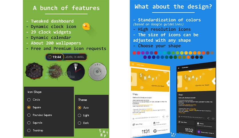 Shapy – Flat & Adaptive Icon Pack v20.0