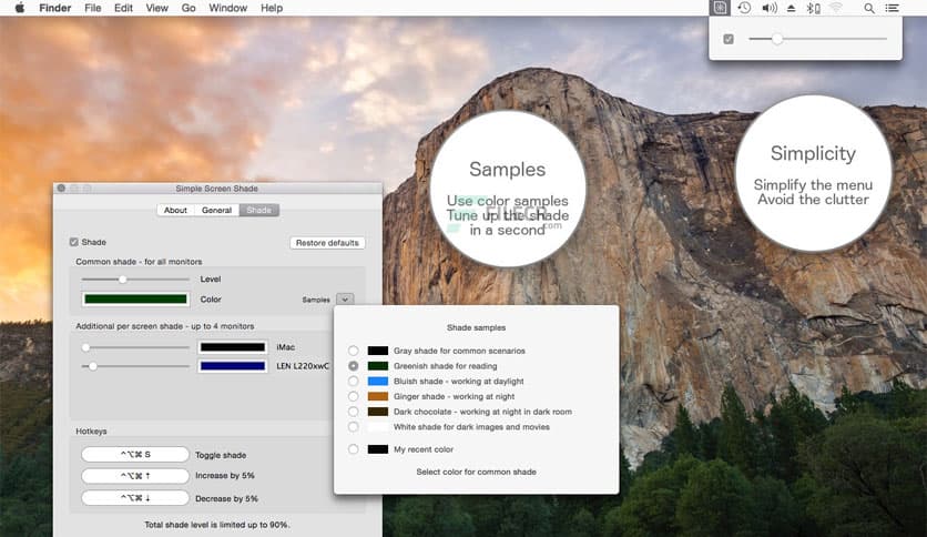 Simple Screen Shade 1.5