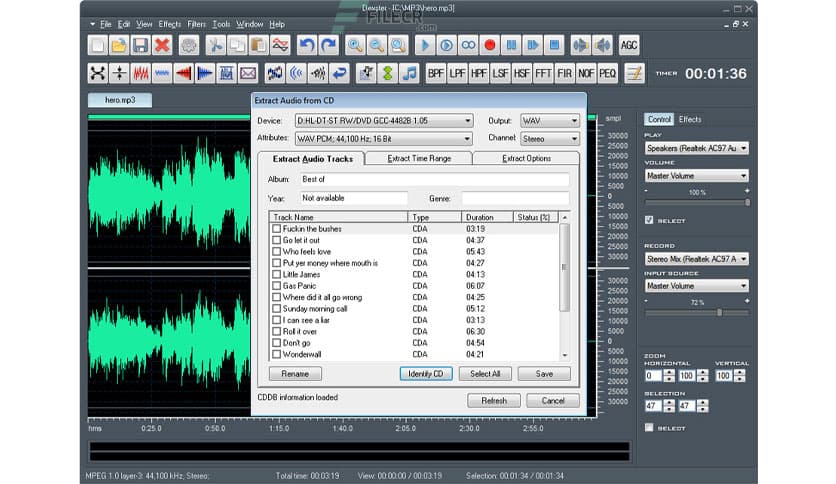 Softdiv Dexster Audio Editor 5.1