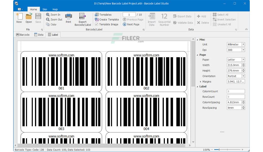 Softrm Barcode Label Studio 2.0.0