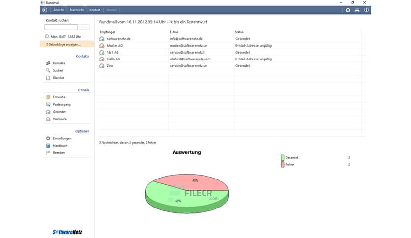 SoftwareNetz Mailing 1.58