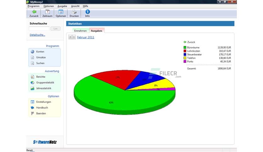SoftwareNetz MyMoney 3.57