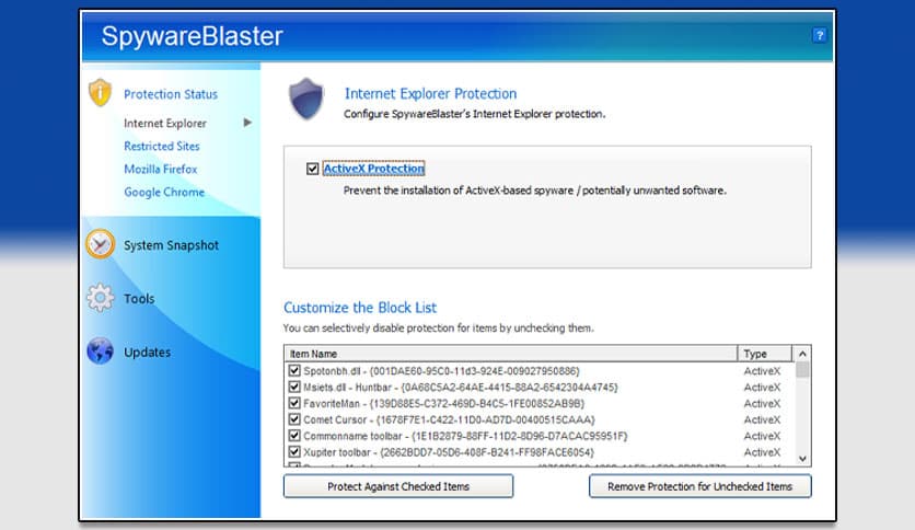 SpywareBlaster 6.0