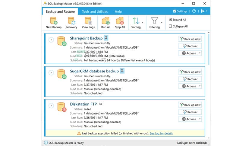 SQL Backup Master 8.1.1026