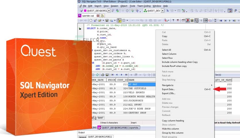 SQL Navigator for Oracle XPert Edition 7.6.0.124