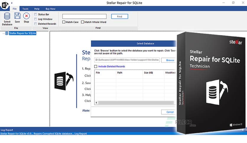 Stellar Repair for SQLite 3.0.0.0