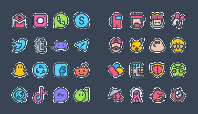 Sticker UI – Icon Pack v5.2