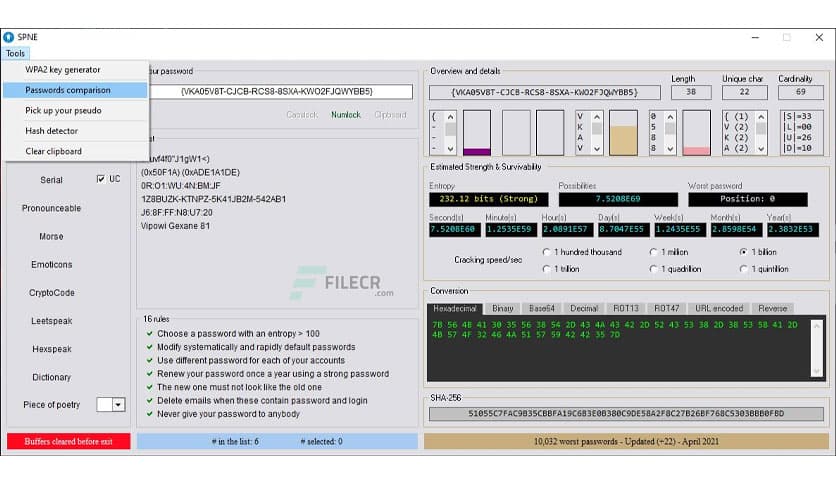 Strong Passwords Need Entropy 19.0