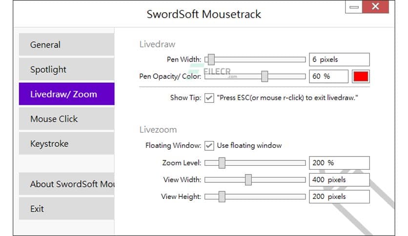 SwordSoft Mousetrack 1.1.8.564