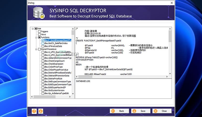 SysInfoTools SQL Decryptor 19.0