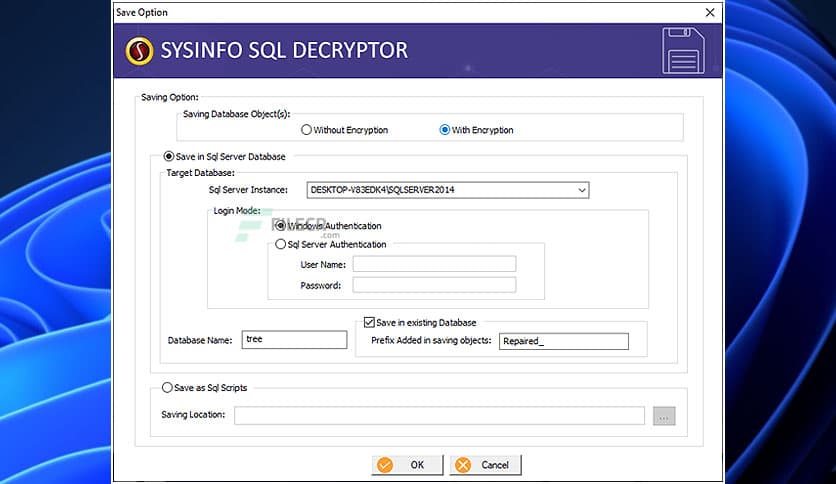 SysInfoTools SQL Decryptor 19.0