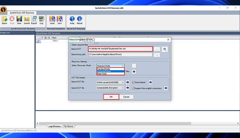 SysInfoTools OST Recovery 9.0