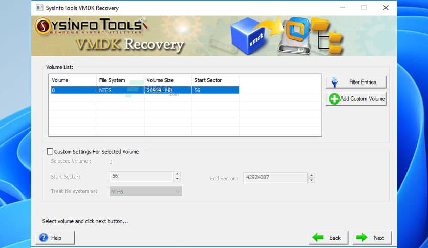 SysInfoTools VMDK Recovery 22.0