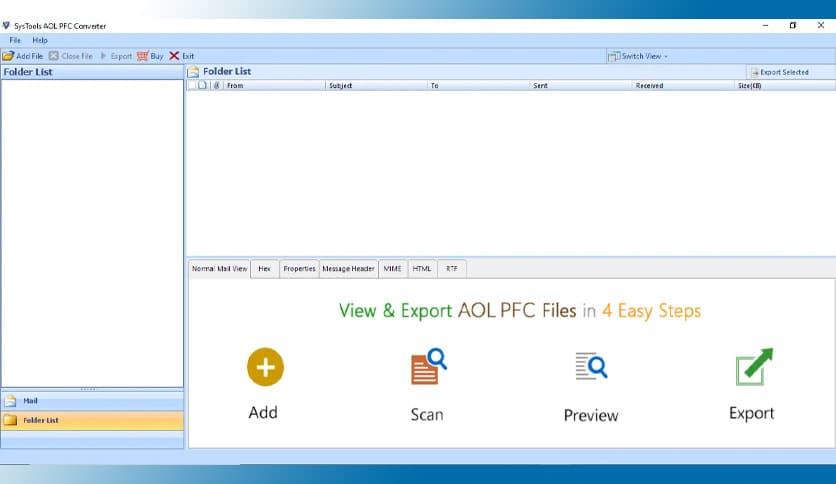 SysTools AOL PFC Converter 6.3